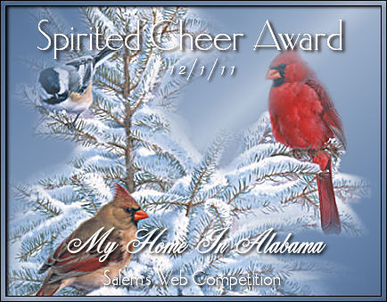 VOTE for 'MY HOME IN ALABAMA' HERE!