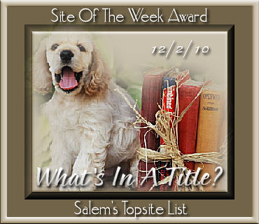 We're honored to accept this award. Thanks,SALEM!